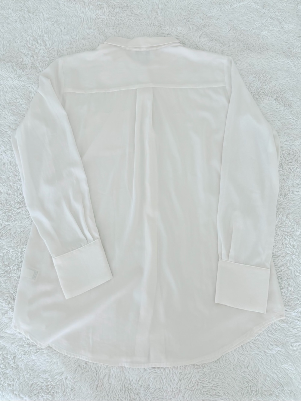 Nine West Off-White Button-Up Blouse | Long Sleeve | Size M - Picture 6 of 8